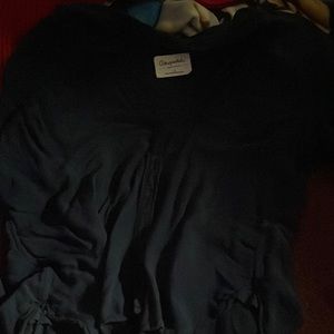 Blue silky Aeropostale flannel.